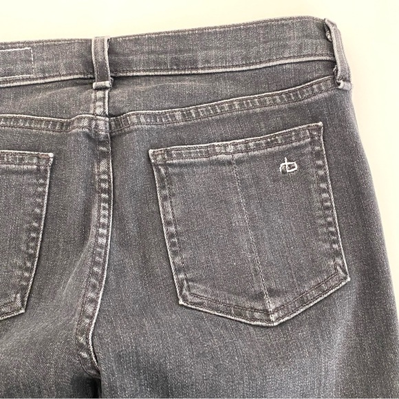 RAG & BONE Skinny Jeans with Open Hem in Concrete Wash - Picture 7 of 12